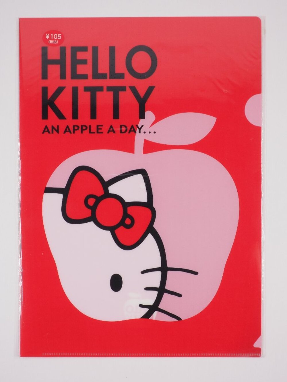 Sanrio Japan Hello Kitty Vintage Clearfile Clear File apple